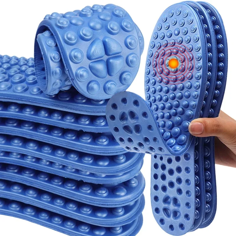 5D Massage Insoles for Plantar Fasciitis Pain Relief EVA Orthotic Shoe Insert for Relieve Foot Fatigue Improve Blood Circulation