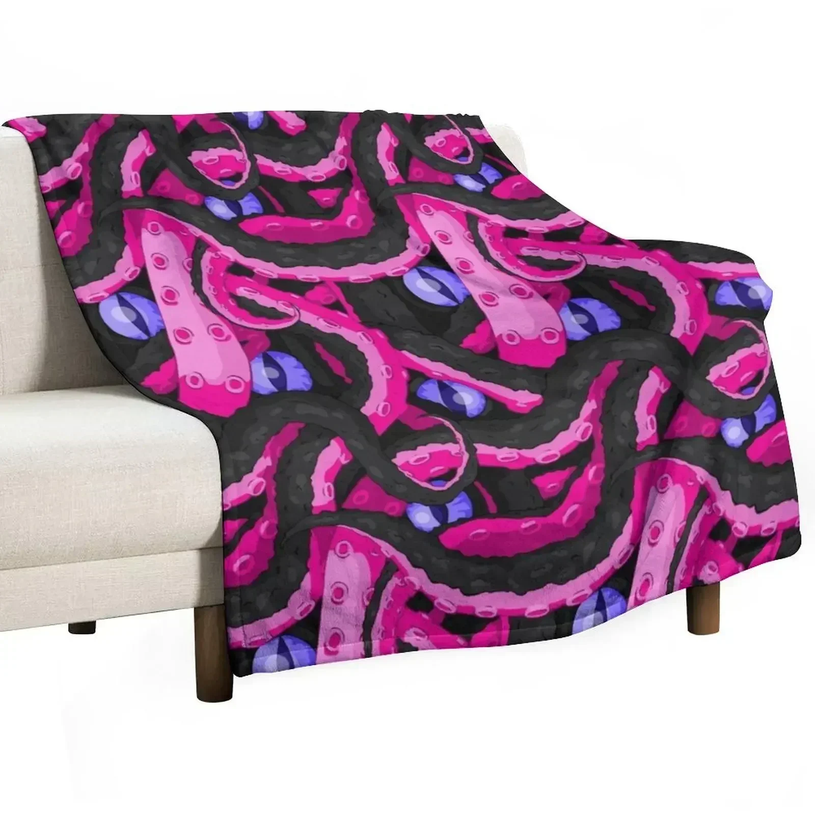 Succubus Tentacles Throw Blanket Flannels christmas gifts Plaid on the sofa Blankets