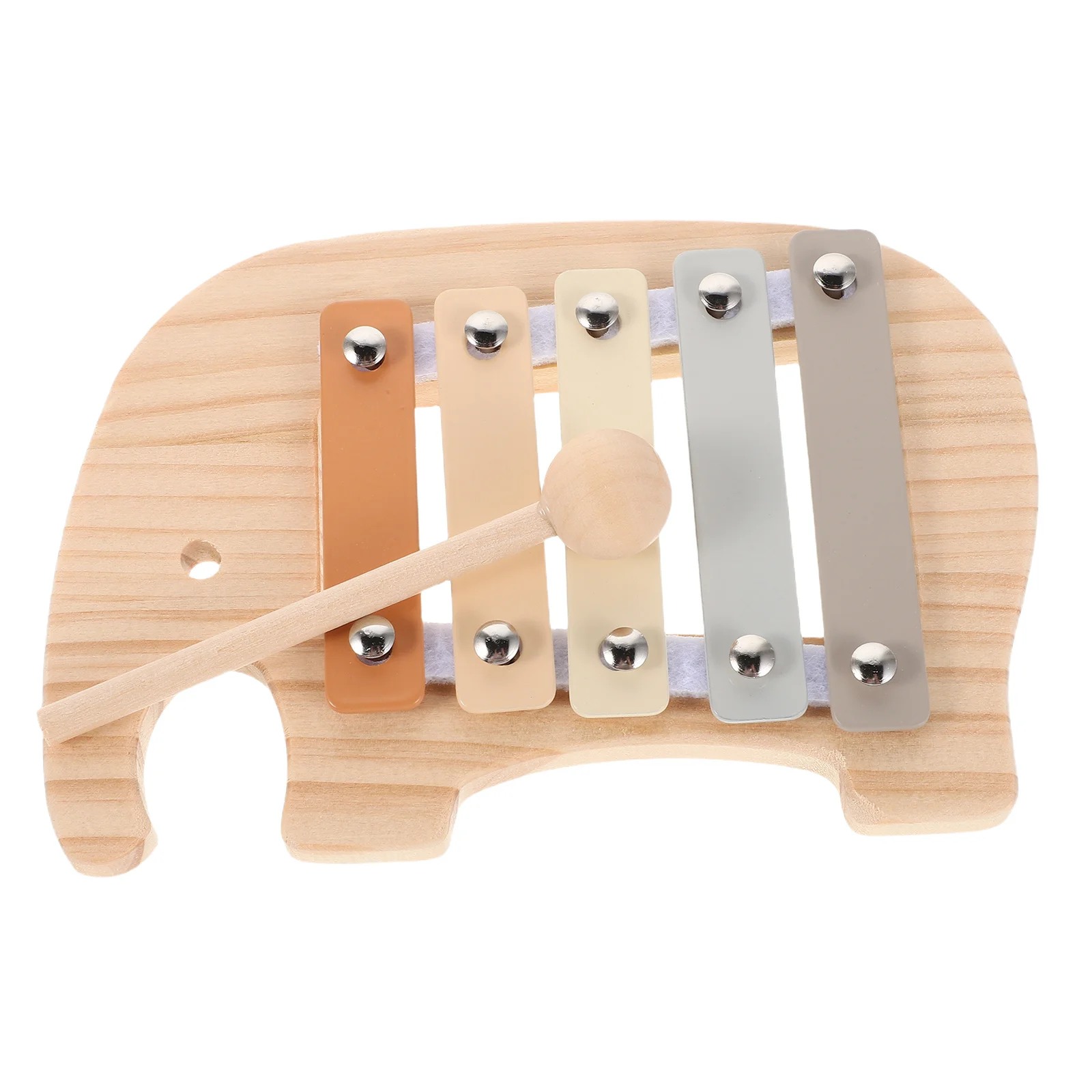 Elephant Wooden Xylophone Colorful Musical Instrument Montessori Percussion Toddler Early Music Education Kids Musical