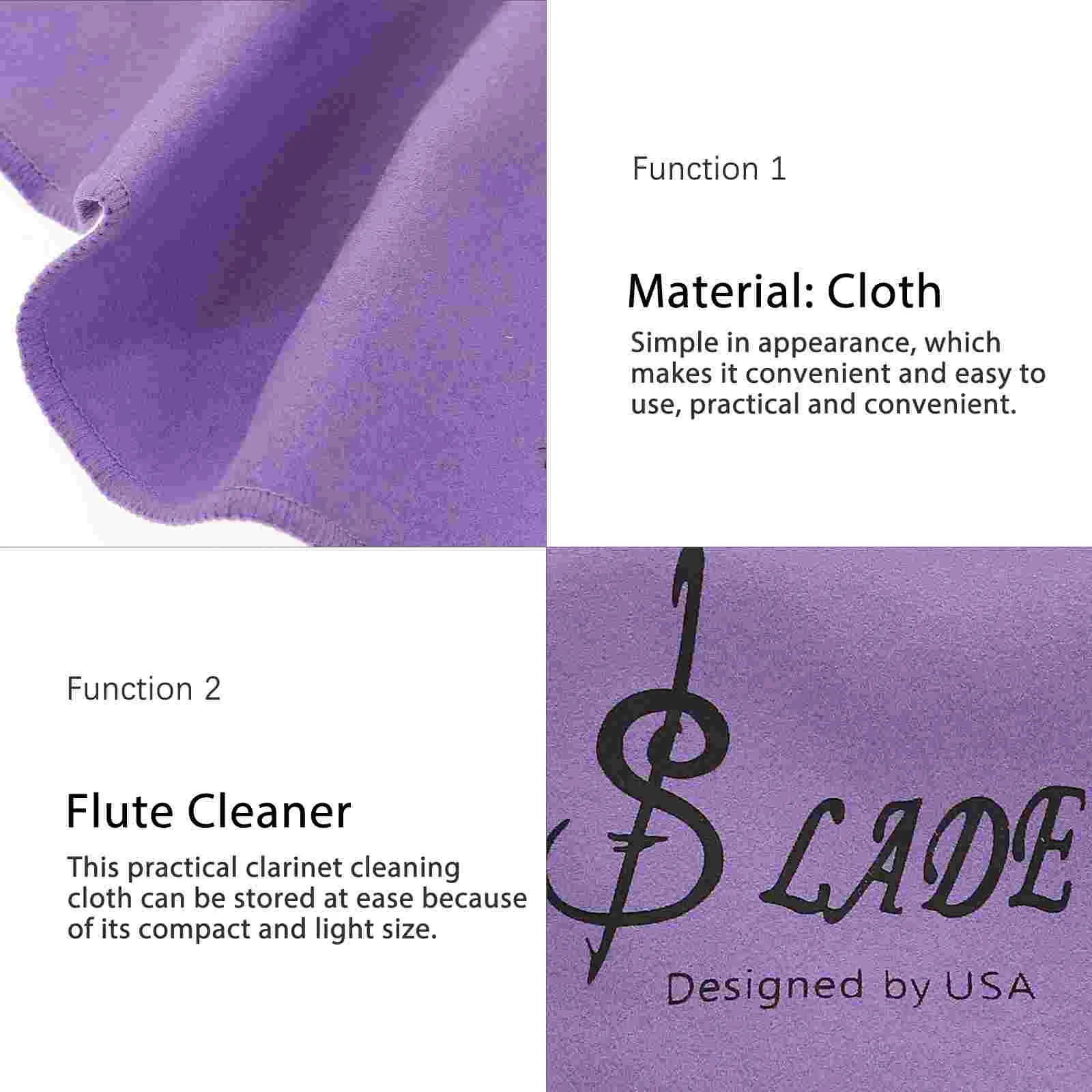 Clarinet Cleaning Cloth Flute Supply Wind Instrument Kit Saxophone Neck Cleaner for Inside Tube