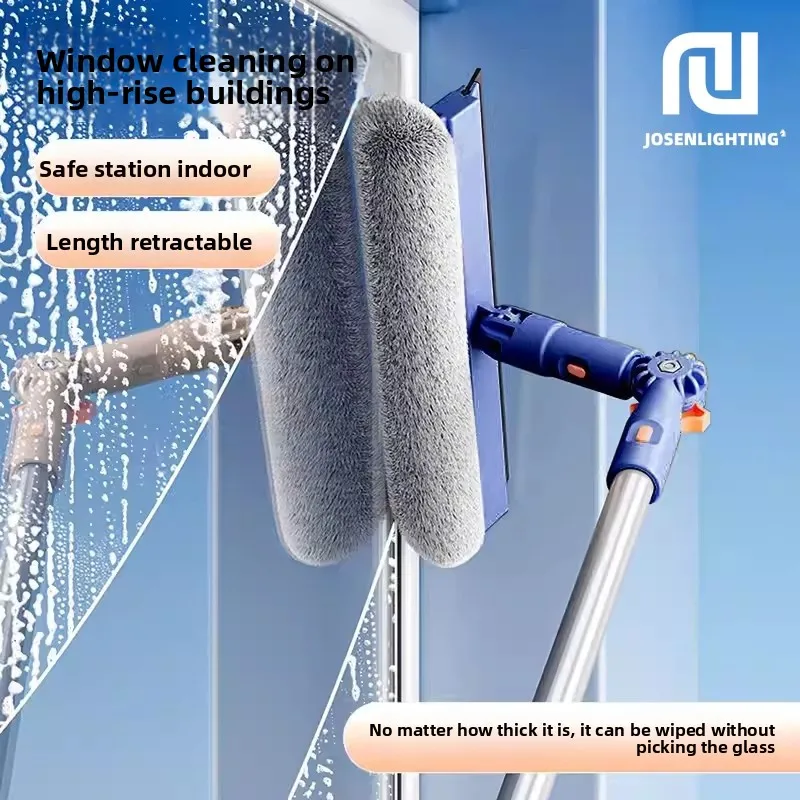 

High-Rise Window Cleaning Brush Household Chores Professional Window Washer Glass Cleaner Scrubber for Home Cleaning Services