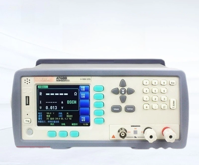 AT688 Insulation Resistance Tester, High Precision DC Micro‑Ohmmeter, Megohm Measuring Instrument for Industrial Insulation