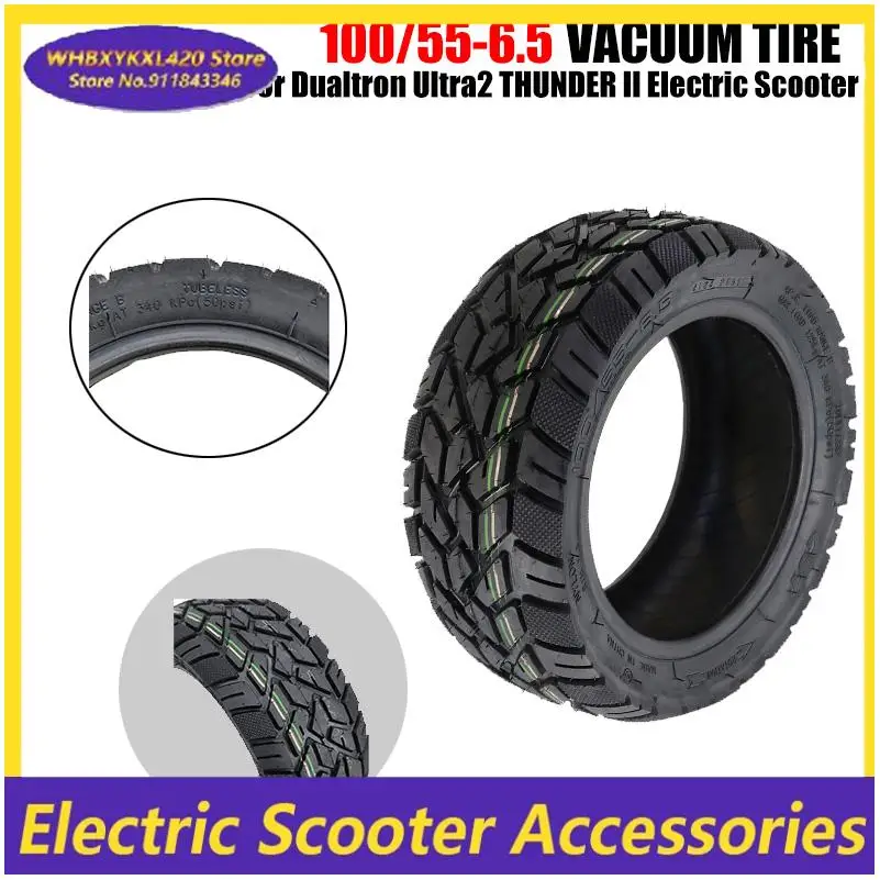 

11 inch 100/55-6.5 Outer Tyre for Kaabo Wolf King GTR Dualtron Ultra2 THUNDER II E-Scooter Thickened Vacuum Tyre Tubeless Tyre