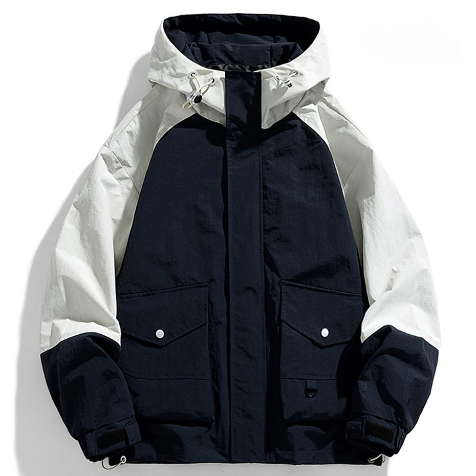 Mens Outdoor Jacket Windproof Waterproof Jacket Lightweight Breathable Comfortable Jacket Men Plus Size 9XL Hooded Jackets