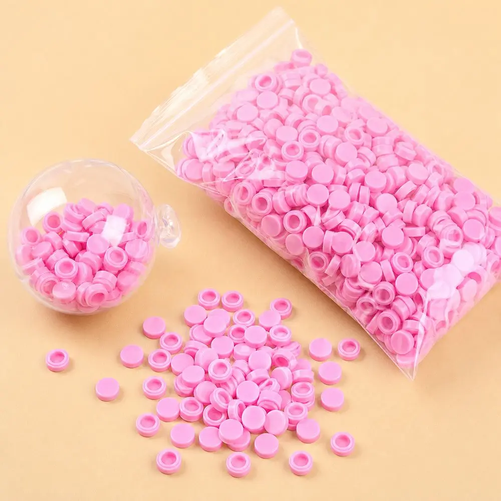 Smooth Surface Granules Beads Filler Hollow Back Multicolor Craft Filler Pellets Round Shape Craft Filler Inserts