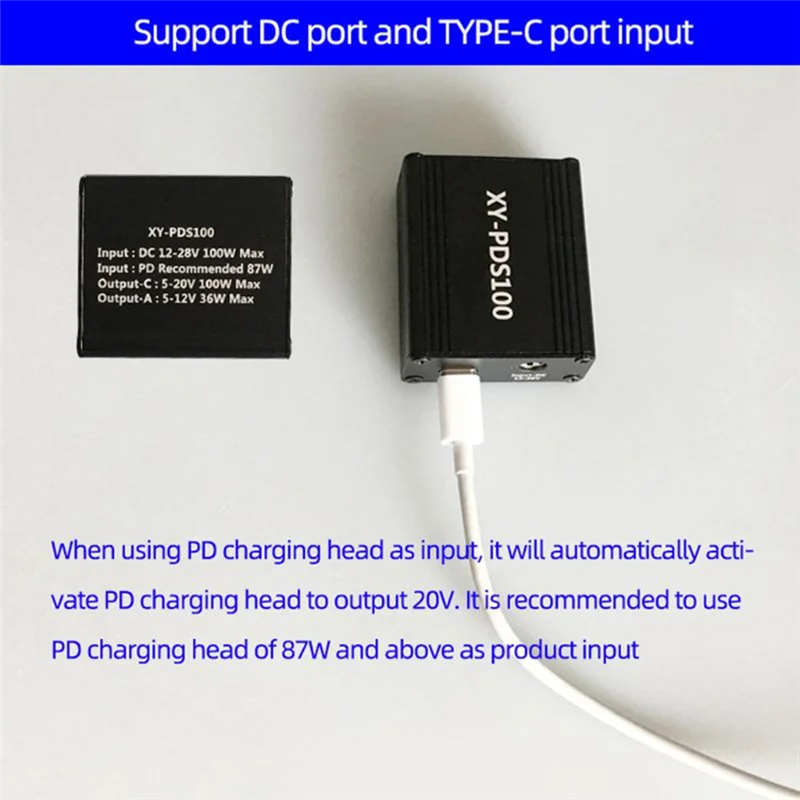 

XY-PDS100 QC4.0 QC3.0 Type-C 5A 100W DC12-28V Понижающее быстрое зарядное устройство для мобильного телефона для SCP FCP PD Qualcomm