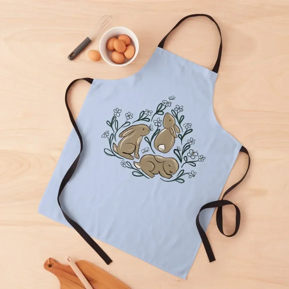 

Bunnies and butterflies Apron Kitchen Supplies Cute Kitchen Apron