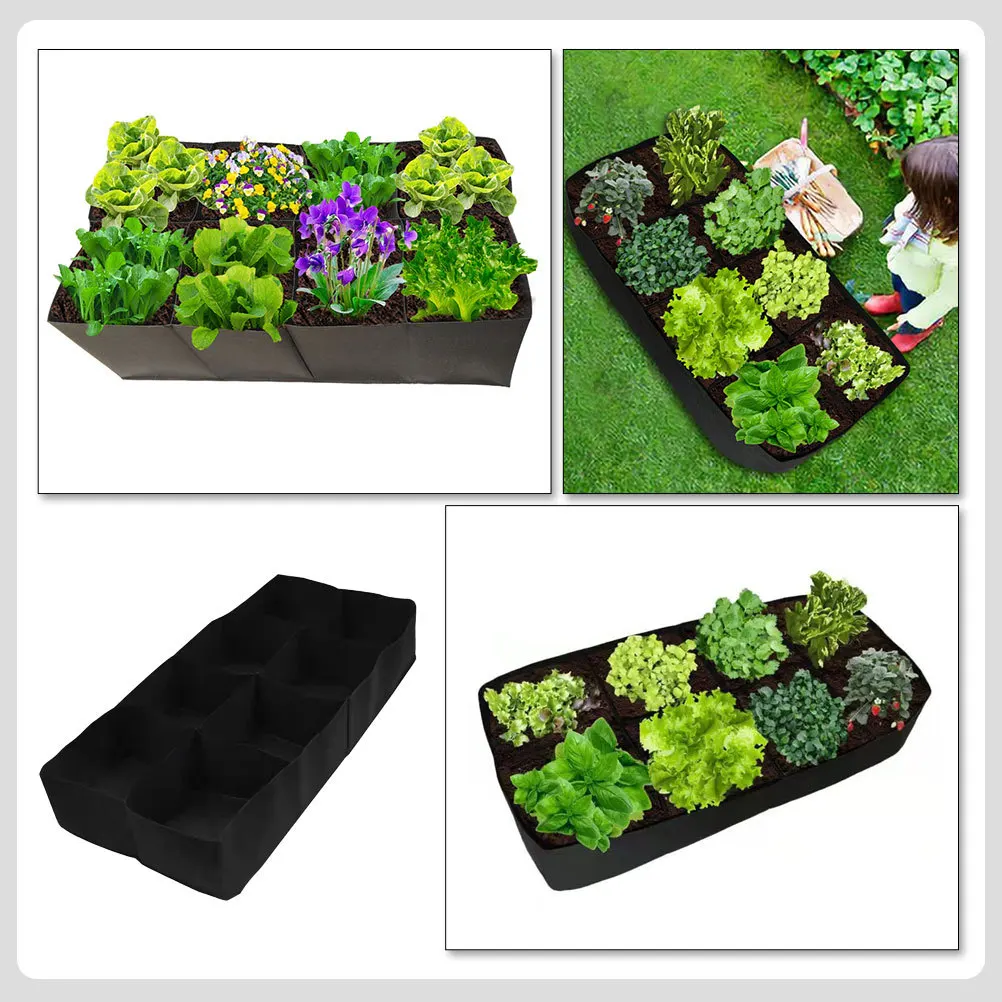 

Planting Bag 7X8In Non-Woven Fabric Grow Bags For Indoor Outdoor Garden Vegetable Flower Tree Succulent Nursery Pouch