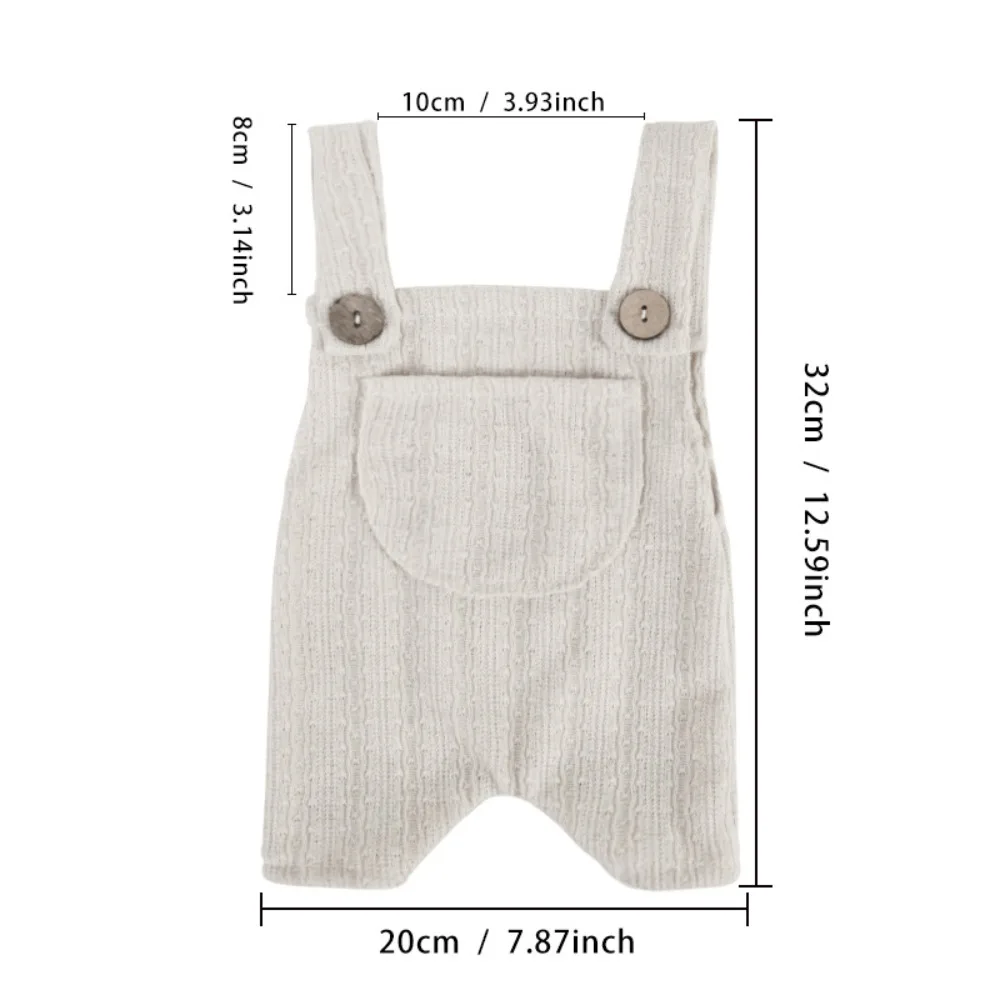 Photo Shooting Props for Baby Girls Boys Cute Suspender Jumpsuits Newborns Monthly Party Photo Clothes Photography Outfit