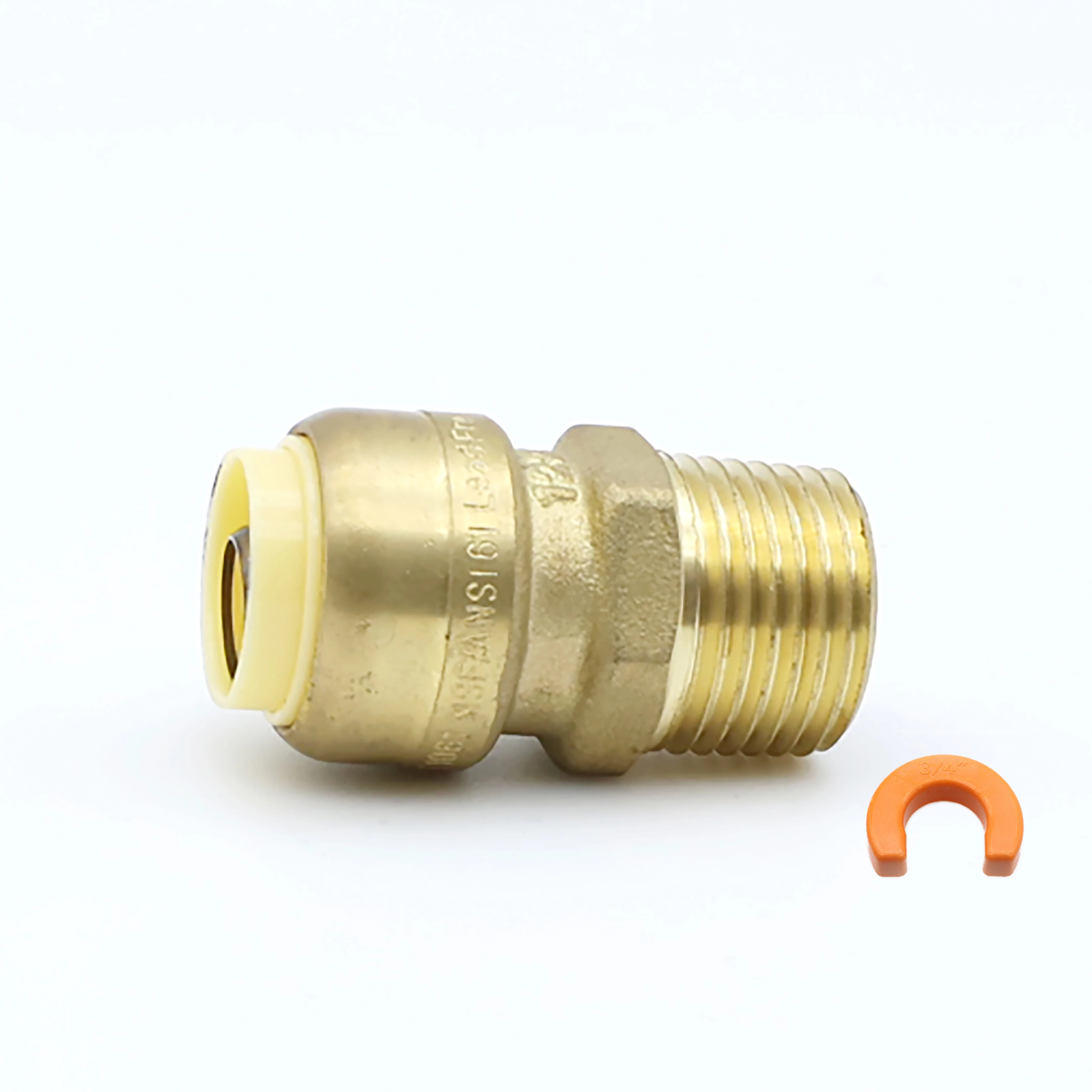 KING SMART 3/4" Push Fit * Adaptador NPT Macho 3/4"; 6 unidades/caixa; 80505