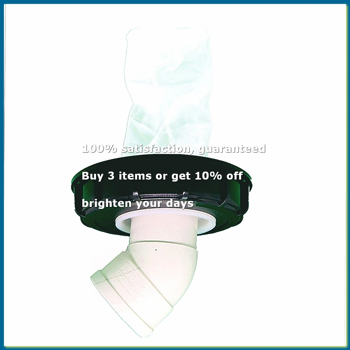 Suitable for IBC Ton Barrel Accessories Extension Tube 45 Degree Rainwater Tank Plastic Cover, Filter Cover with Filter,