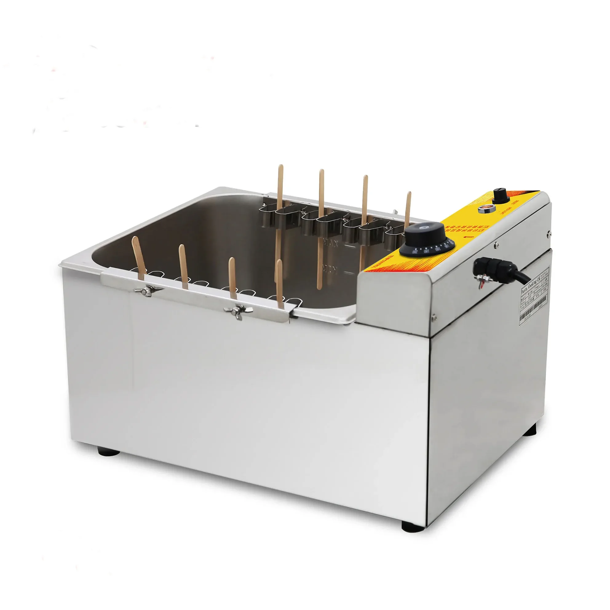 

Electric Deep Fryer for Hot Dogs And Corn 12/25L Large Capacity Commercial Automatic Cheese Hot Dog Sticks Fryer