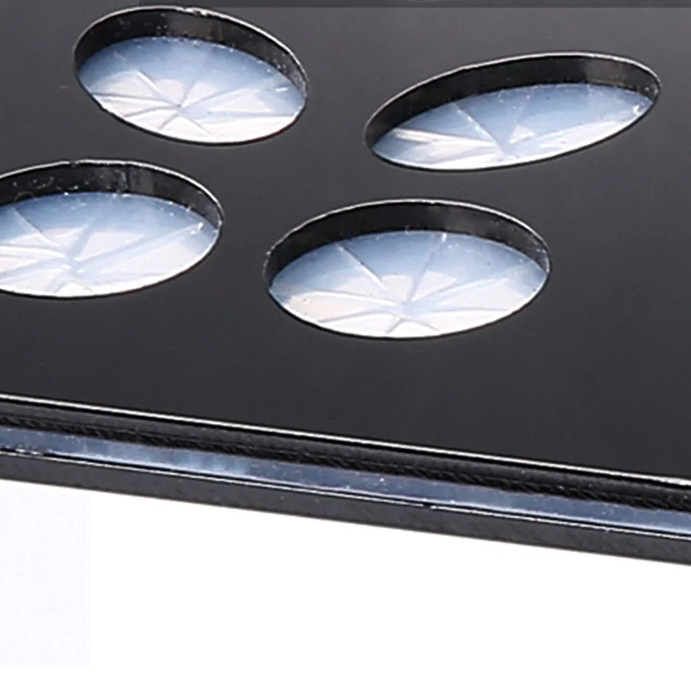 حامل تجفيف فرش المكياج الأسود قابل للطي لتجفيف الشعيرات وسهولة التنقل