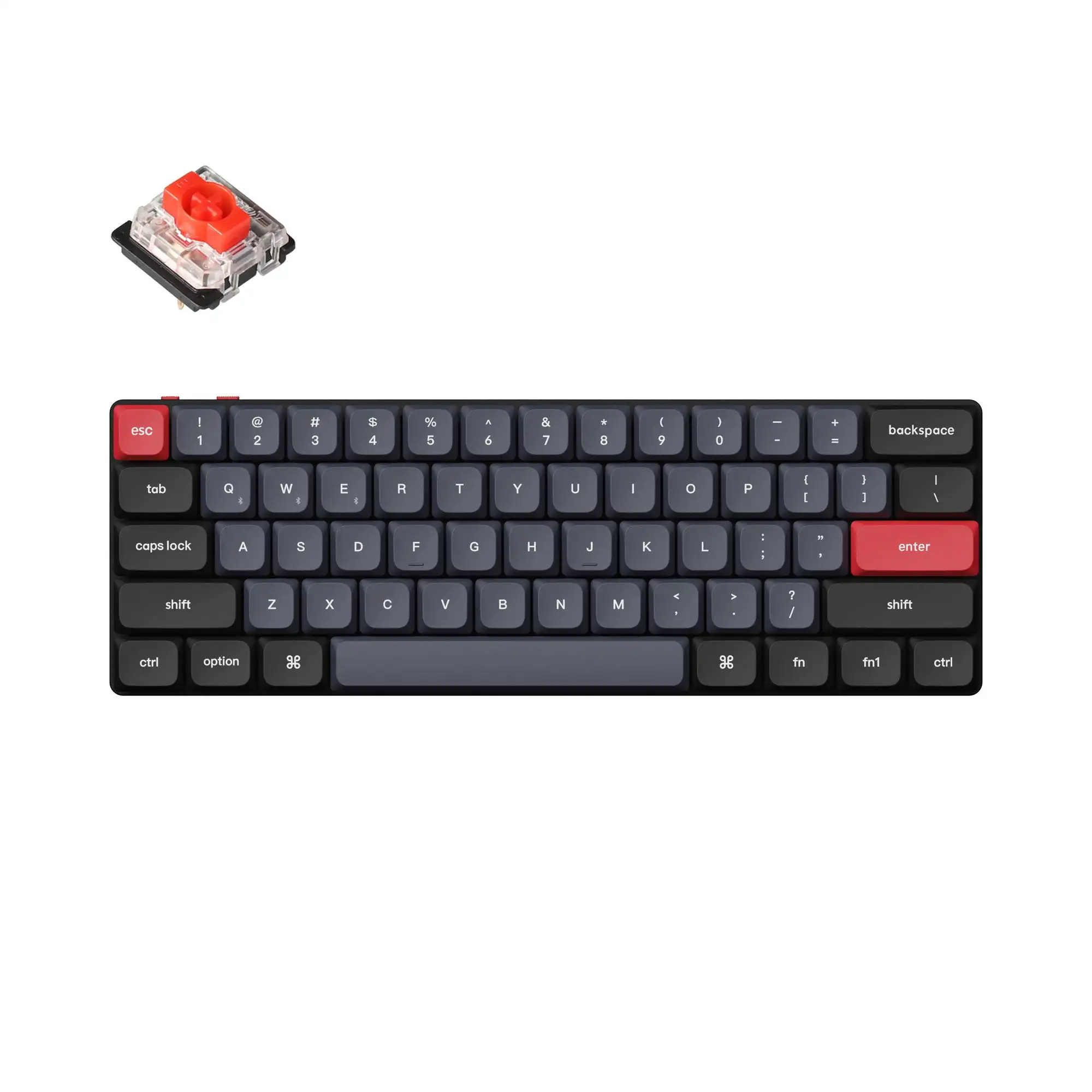 

Keychron K9 Pro H Custom Mechanical Keyboard 60% Layout QMK/VIA Programmable Hot-Swappable Low Profile Gateron Switch