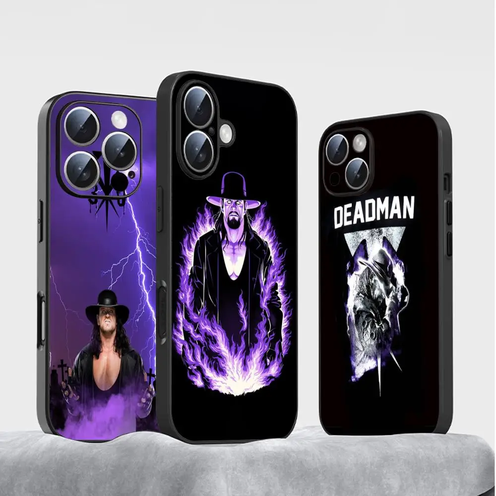 Undertaker w-WE power Phone Case For iPhone 16 15 14 13 12 11 X XR XS 8 Plus Mini Pro Max Soft black Shockproof Cover