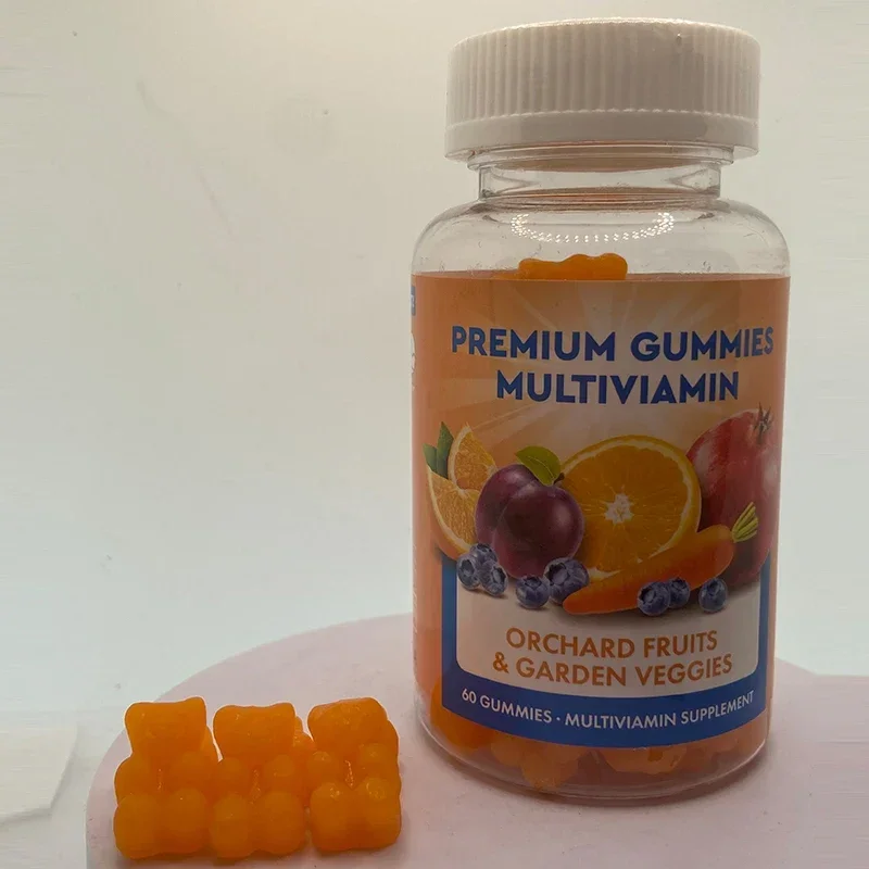 

1 bottle of multivitamin gummies contains a variety of vitamins balanced nutrition and enhances immunity