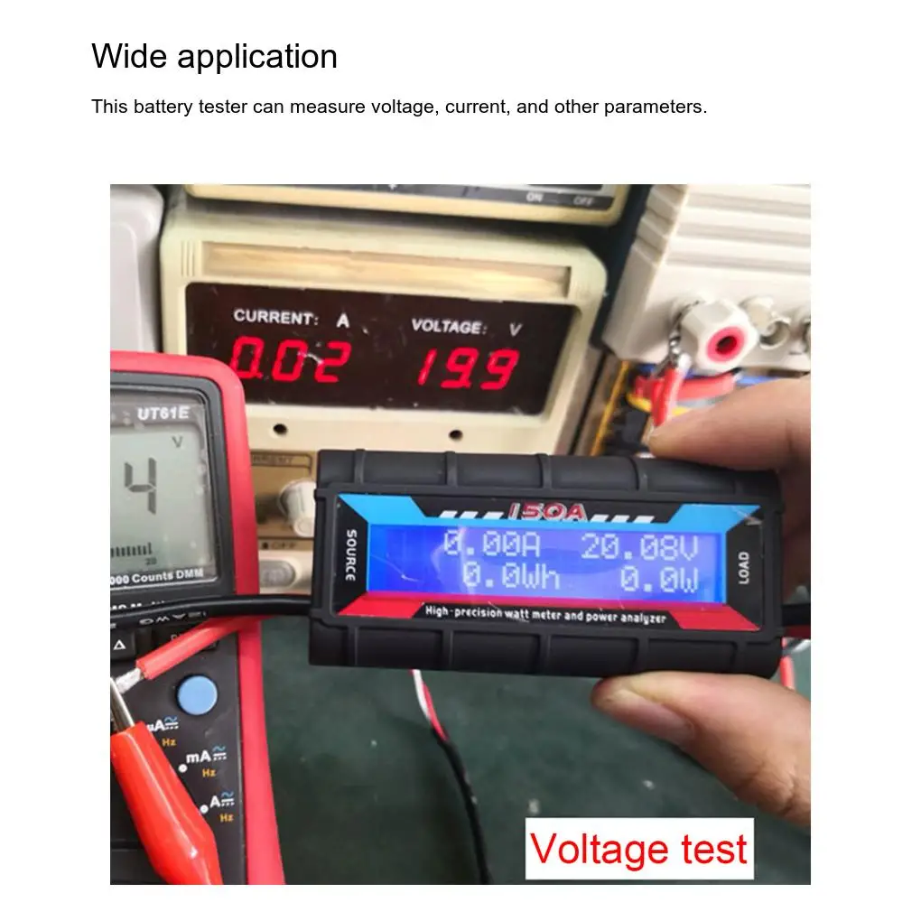 ABS Battery Voltage Tester For Measuring The Performance Of Your Solar Battery Array Measuring Voltage And Current