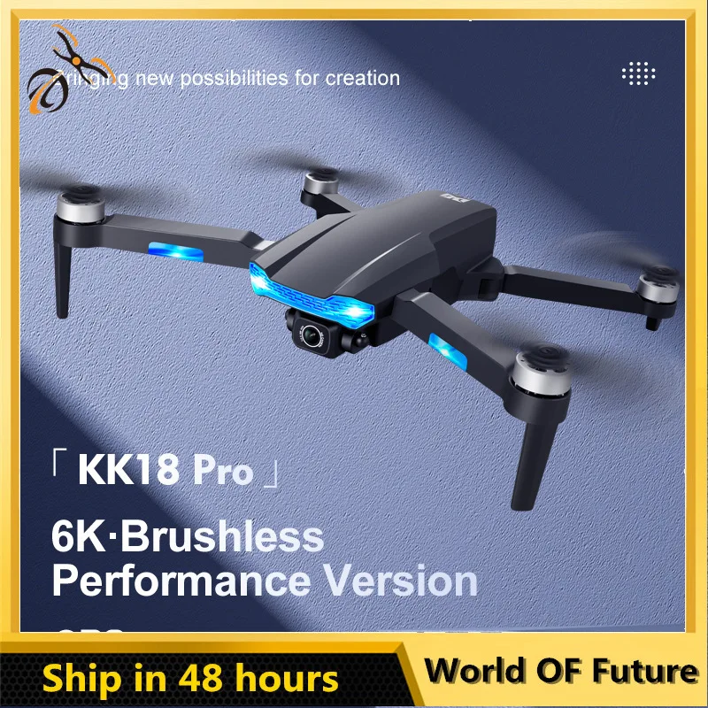 

KK18 brushless GPS folding drone 6K HD aerial photography quadcopter 5G long-range RC aircraft drone 4k profesional 22 Minutes