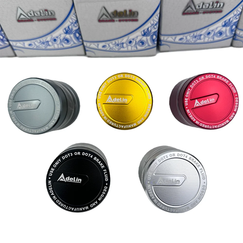 خزان سائل الفرامل للدراجات النارية من Adelin باستخدام الحاسب الآلي أداء الألومنيوم كوب الزيت الخلفي الأصلي العالمي المباشر