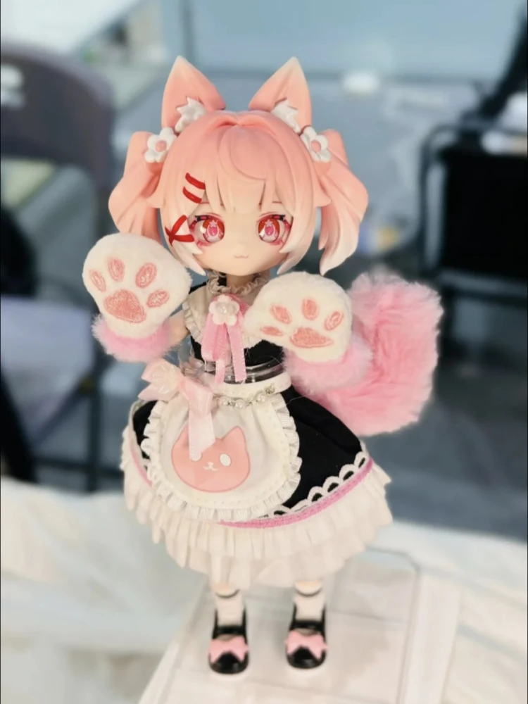 

Подлинная новая в наличии 1/8 BJD Sakura Park Start Again Series слепая коробка кошачье ухо наряд горничной шарнирная фигурка коллекционная игрушка