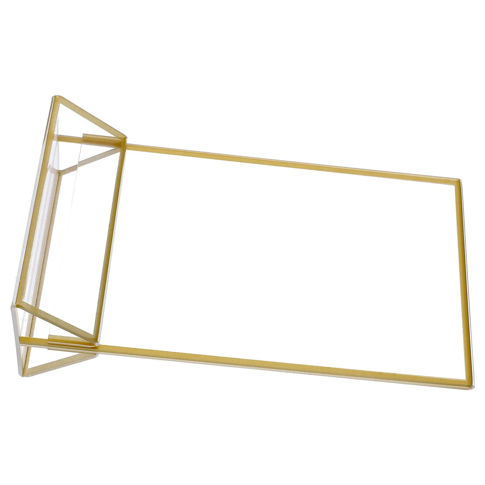 

2pcs Acrylic Table Sign Holder Clear Display Board Easel for Menu Paper Restaurant Bar Wedding Decor Picture Frame Card
