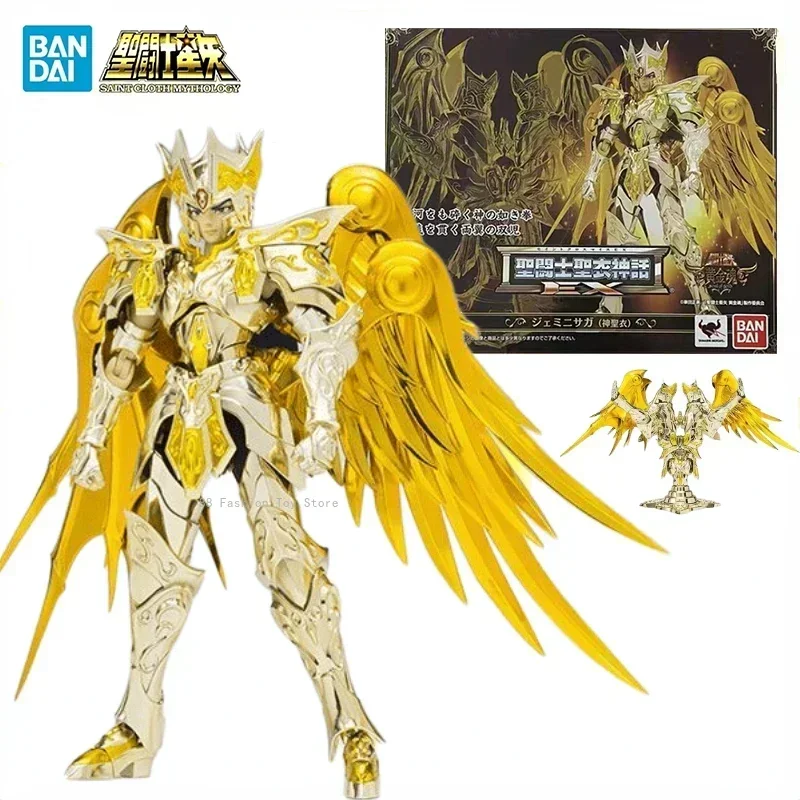 In Stock Original BANDAI Saint Cloth Myth EX Gemini Saga Soul of Gold Anime Figures Action Figures Toys Collection Gifts Models