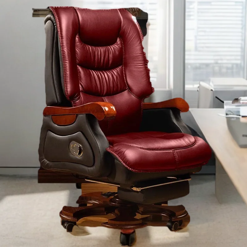 Ofice Chair Leather Executive Ofice Chair Wheels Gaming Pc Comfort Recliner Design Nordic Sedia Da Ufficio Home Furniture