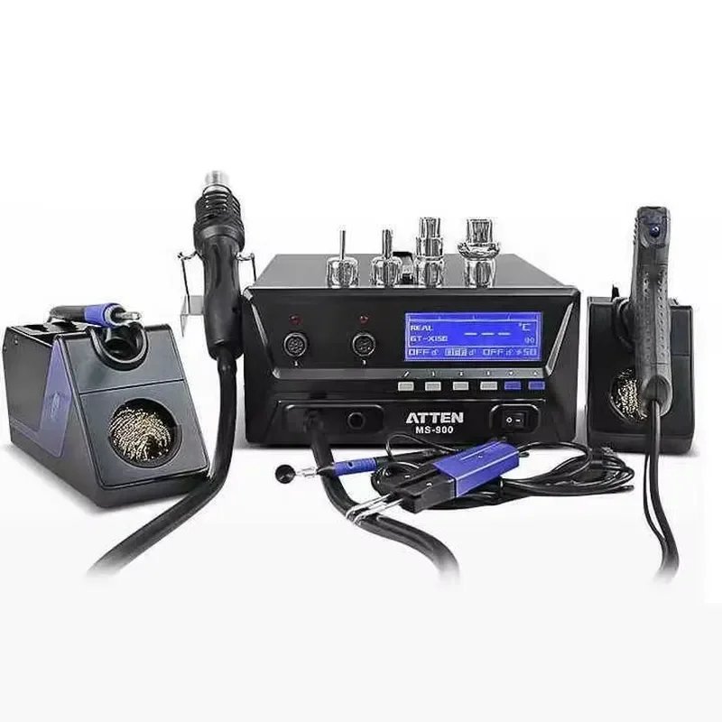 ATTEN MS-900 900W 4-in-1 Desoldering Hot Air Rework Soldering Iron Suction Tin Pick up Pen Desoldering Soldering