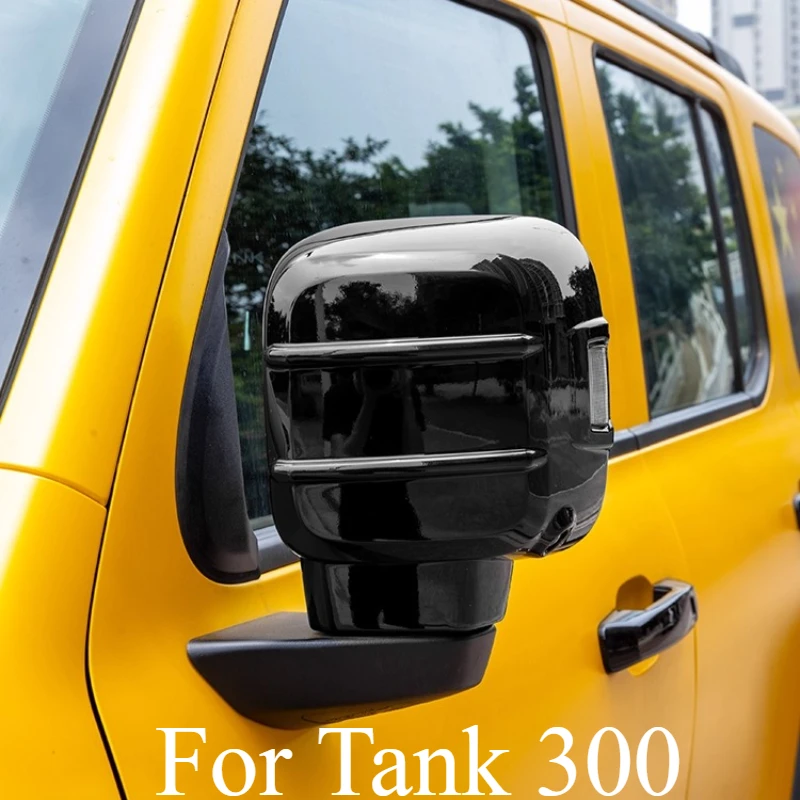 

For Tank 300 Rearview Mirror Cover Modified Exterior Accessories Rearview Mirror Protective Cover Accessories Black Technology