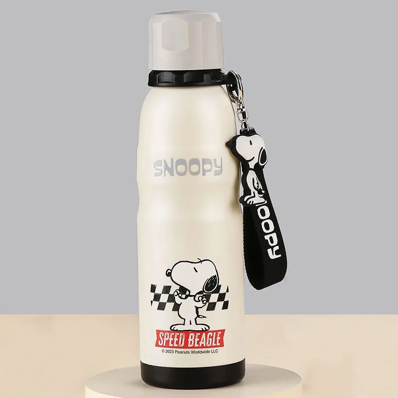 

316 Stainless Steel Children'S Thermos Cup Women'S Large Capacity Portable Straw Double Drink Cartoon Sports Kettle