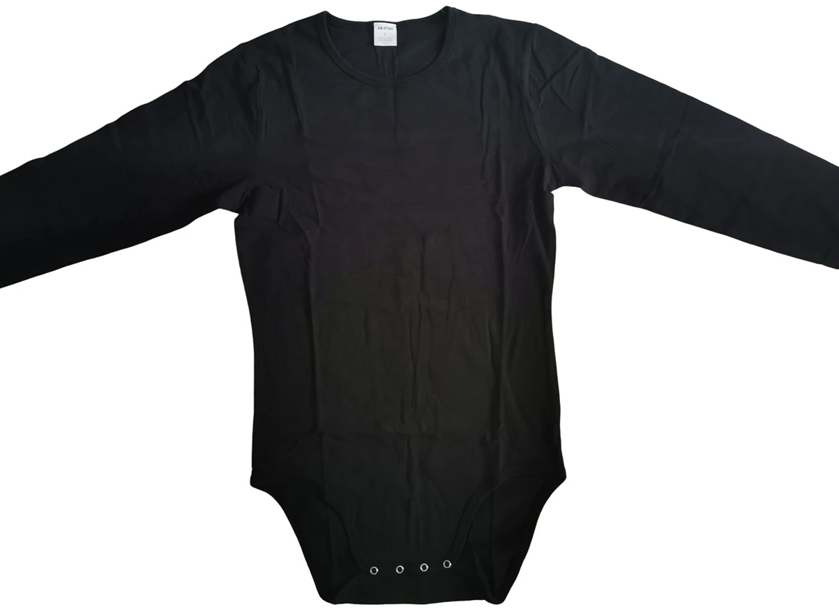 Black bodysuit with sleeve/adult long sleeve bodysuit romper /adult bodysuit/abdl clothes/adult onesie