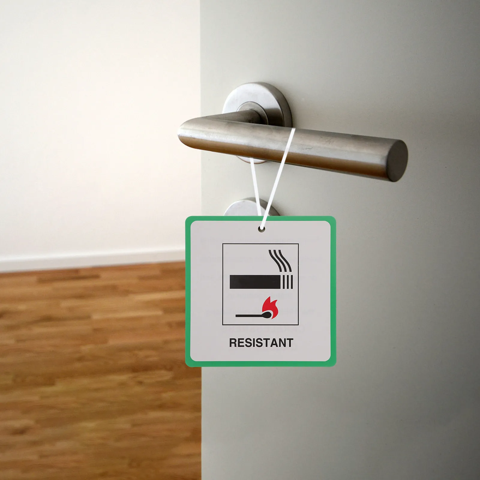 50Pcs Furniture Fire Safety Warning Labels Coated Tear-Resistant Safety Labels with Mounting Hole for Chairs Seats Tables