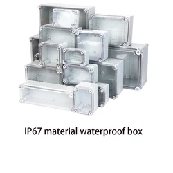 Transparent Waterproof Box for DIY Electronic Power Supply Housing