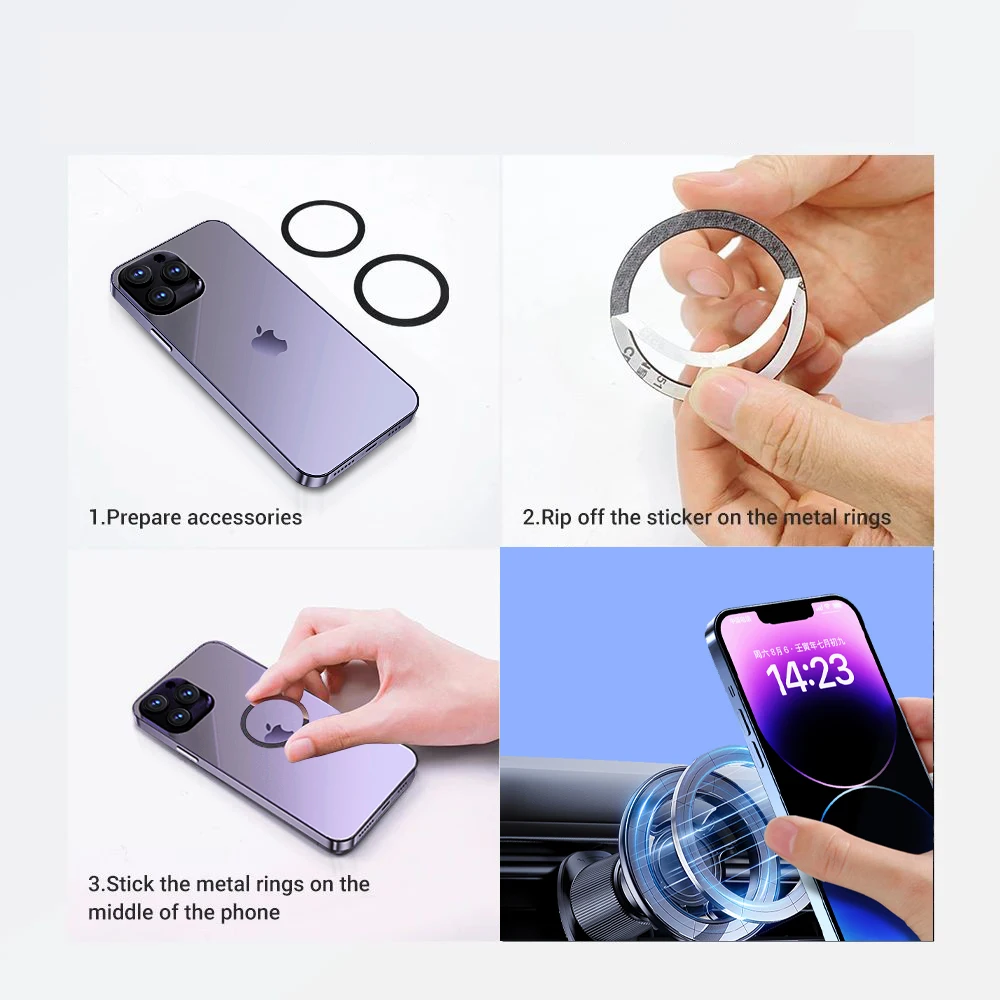 TEEQ Car Phone Holder For Mercedes Benz C Class W205 2015 2016 2017 - 2021 GLC 2019 2020 2021 2022 Fixed Bracket Mobile Stand