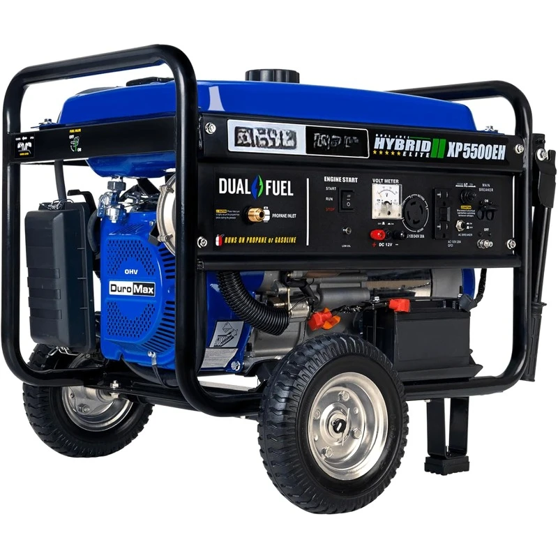 XP5500EH Electric Start-Camping & RV Ready, 50 State Approved Dual Fuel Portable Generator-5500 Watt Gas or Propane