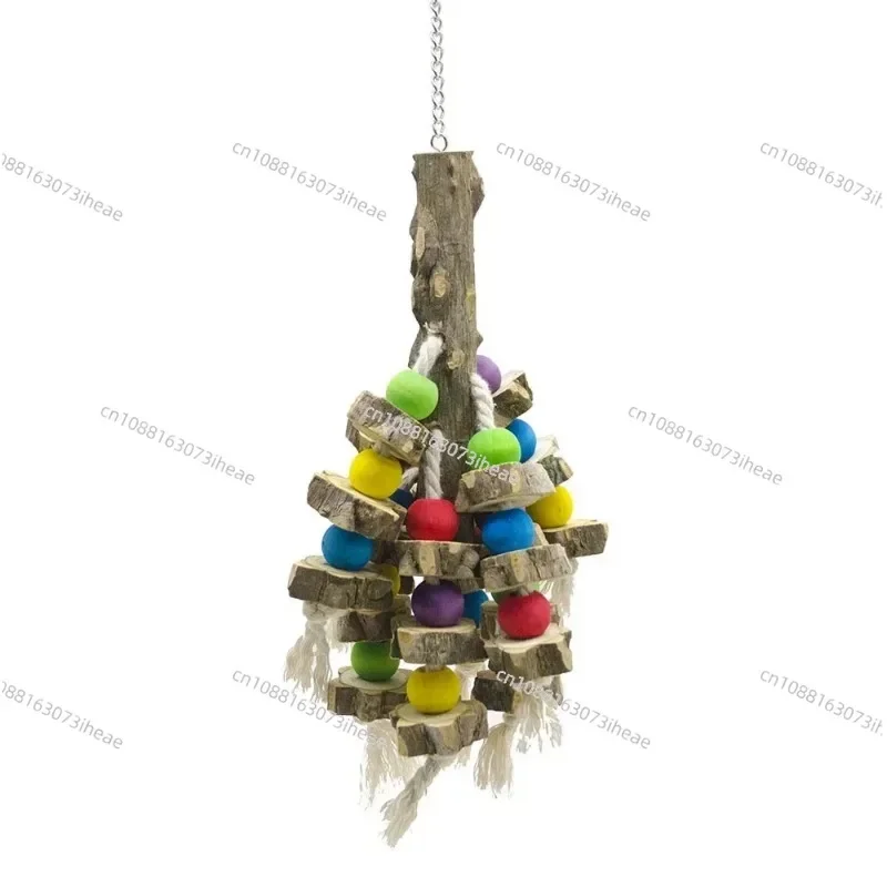 1PCS Parrot Toy Pet Bird Toy Super Hard Belt Pepper Wood Hanging String Bite String Climbing Machine Sunflower Gnawing Bite