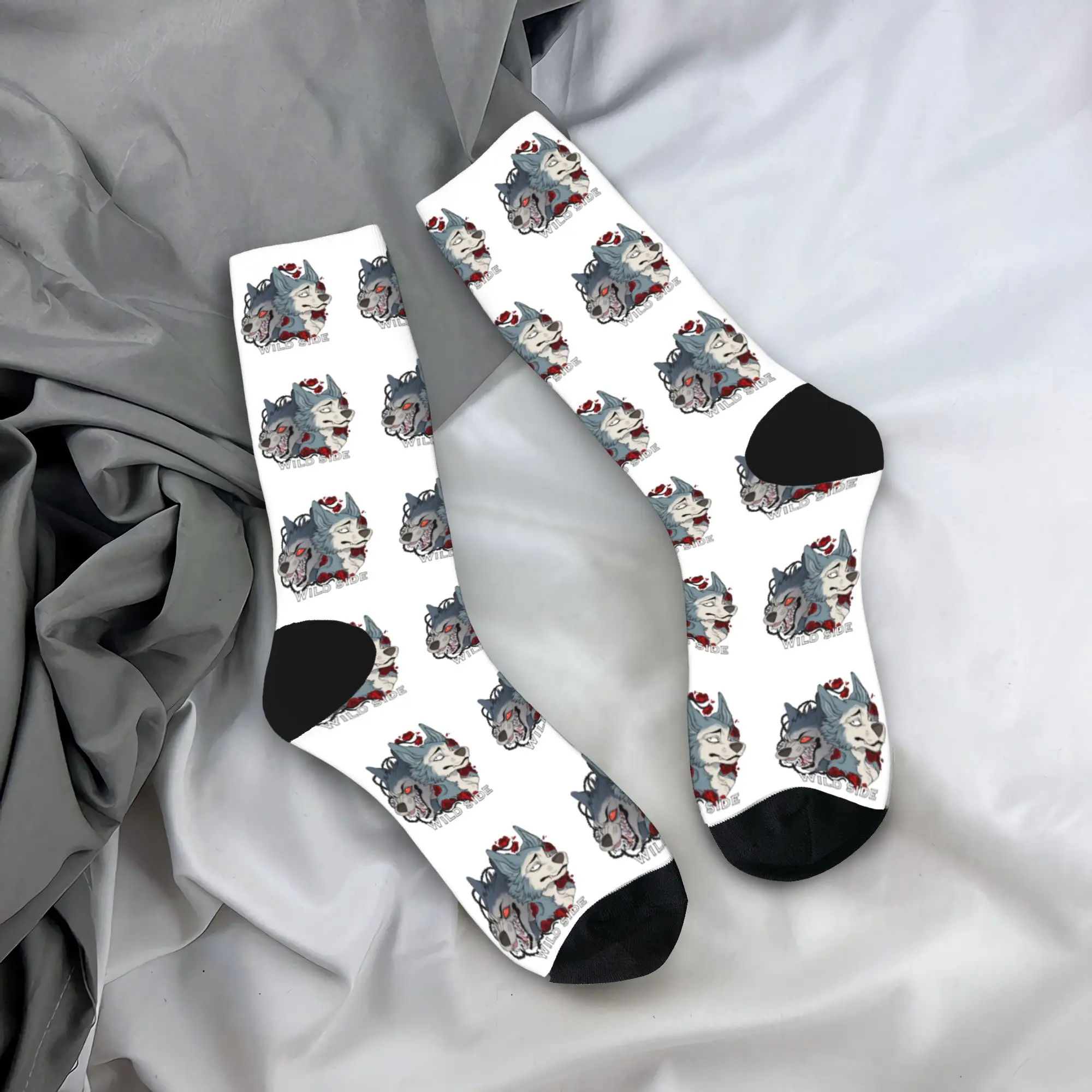 

Носки Animal Legoshi Wolf, винтажные мужские носки, качественные осенние носки для альпинизма с графическим рисунком, нескользящие, подарок