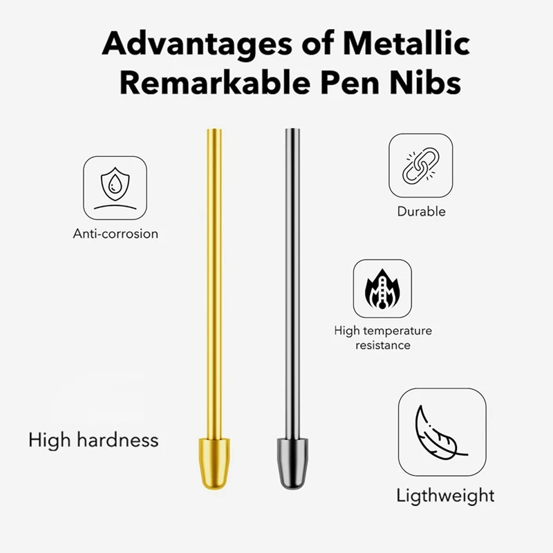 Metal Nibs Black Metal+Plastic For Samsung Galaxy Tab S9/S9FE+/S9 Ultra/S8/S8+/S8 Ultra/S7 FE/S6 Lite/S22/S23 Ultra S Pen