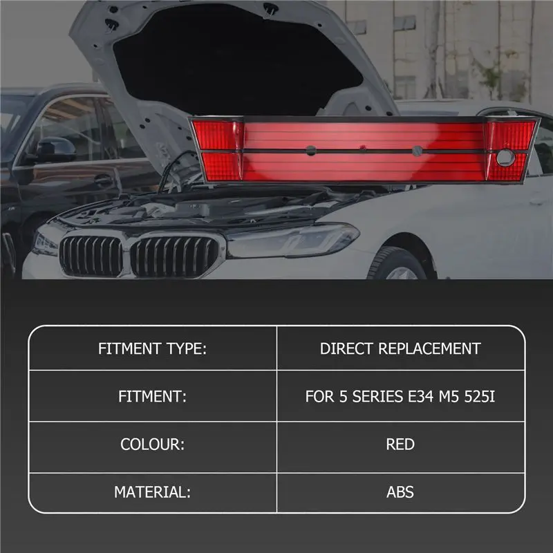 Car Rear License Plate Panel Bracket Frame Rear Number Frame For-BMW 5 SERIES E34 M5 525I view 2