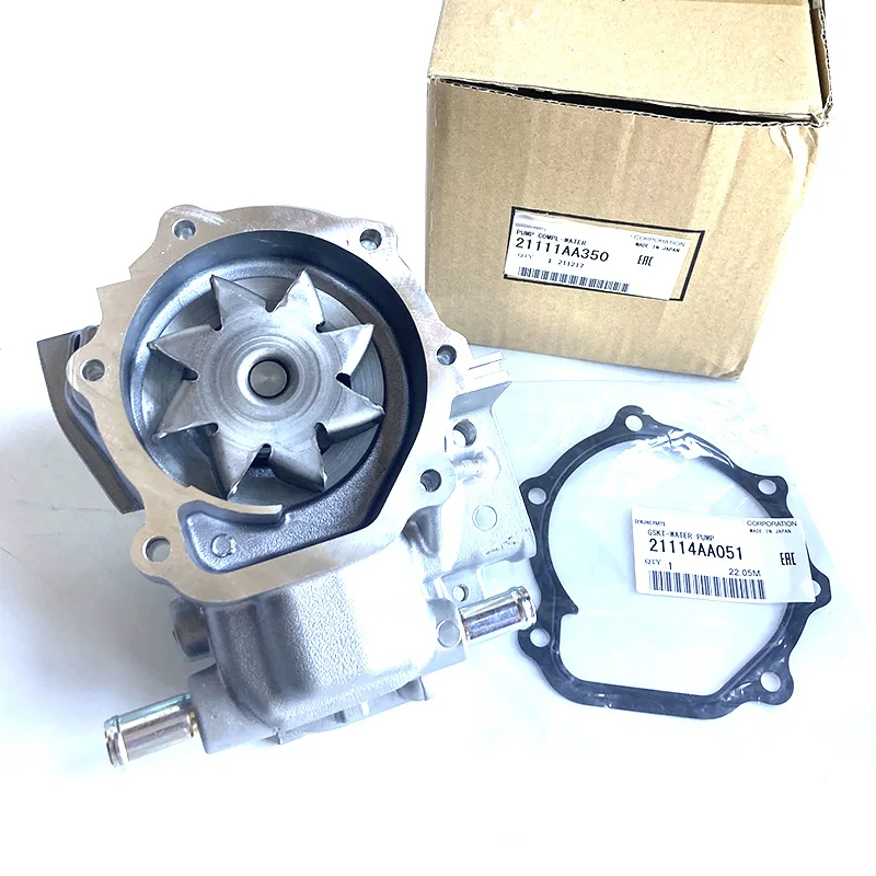 NBJKATO Brand New Genuine Water Pump OEM 21111AA350 with Gasket 21114AA051 For Subaru Impreza Forester