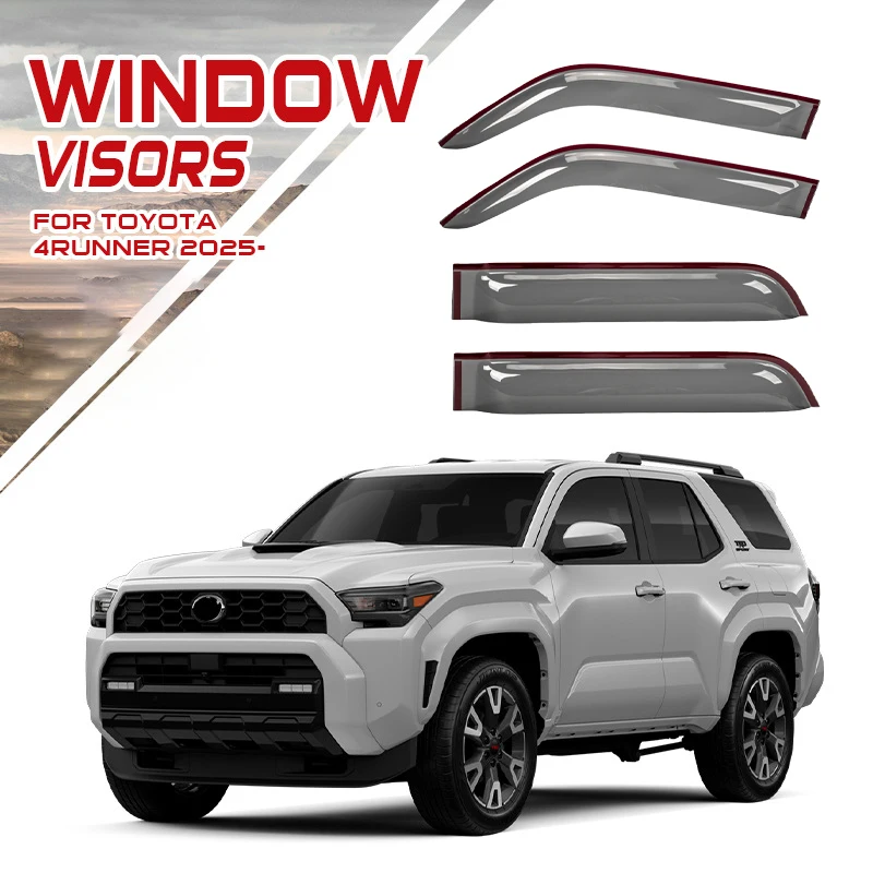 

Оконный козырек для Toyota 4Runner 2025, автомобильные окна, дождевик, крышка, дефлектор окна, внешние обновленные детали, аксессуары