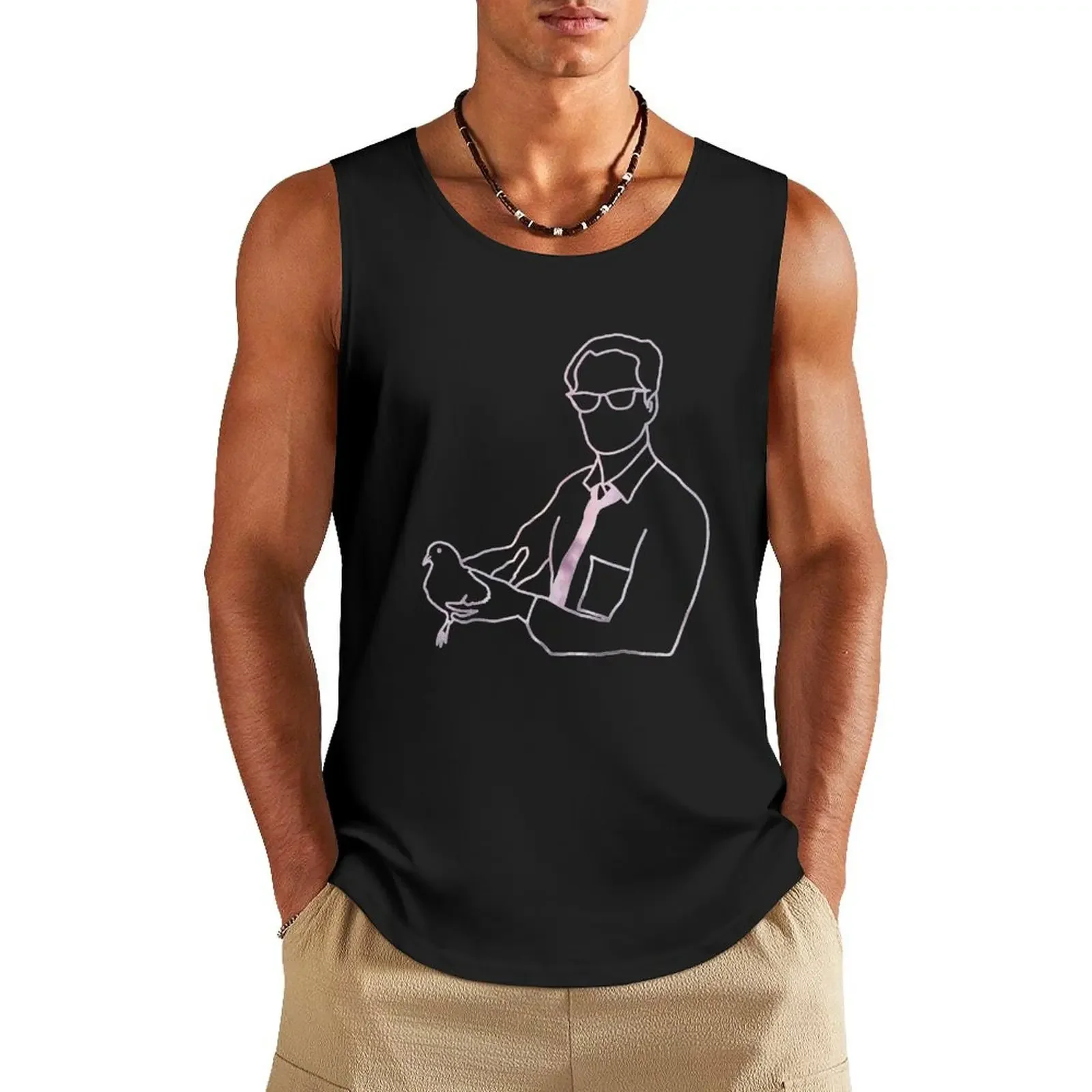 

BF Skinner pink purple Tank Top bodybuilding T-shirt Men's gym
