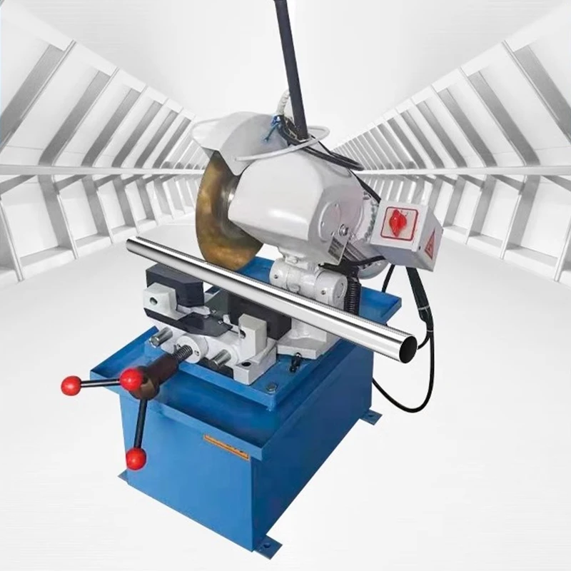Automatic Water Cooling Metal Pipe Cutter Table 45 Degree Saw Burr-Free Multifunctional Stainless Steel Tube Cutting Machine