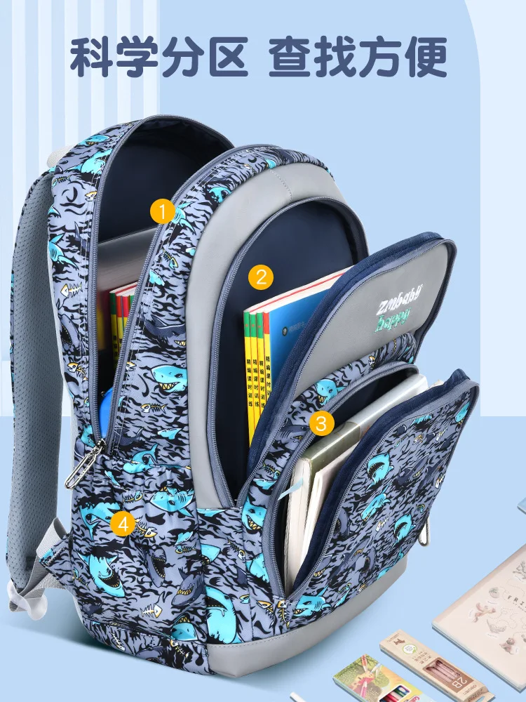 Chinesischen Stil Retro Kinder Orthopädische Schultasche Für Teenager Jungen Mädchen 2 Größe Student Rucksäcke Kinder Schulranzen Mochila