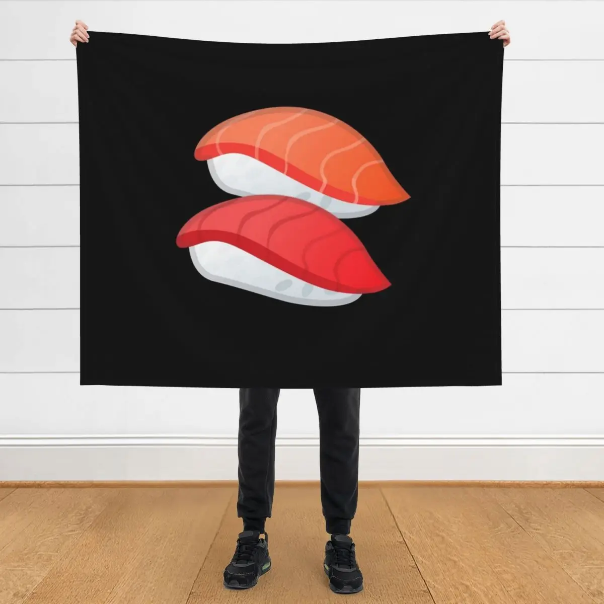 

Sushi Sashimi Seafood Gift forSushi Lovers Throw Blanket Blankets For Baby Designers Multi-Purpose Bed Fashionable Blankets