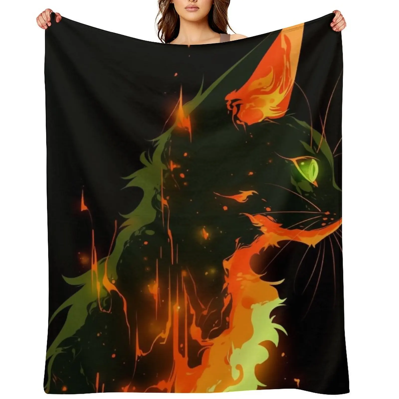 

Firestar Graffiti Throw Blanket Picnic decorative Bed Fashionable Soft Plush Plaid Blankets