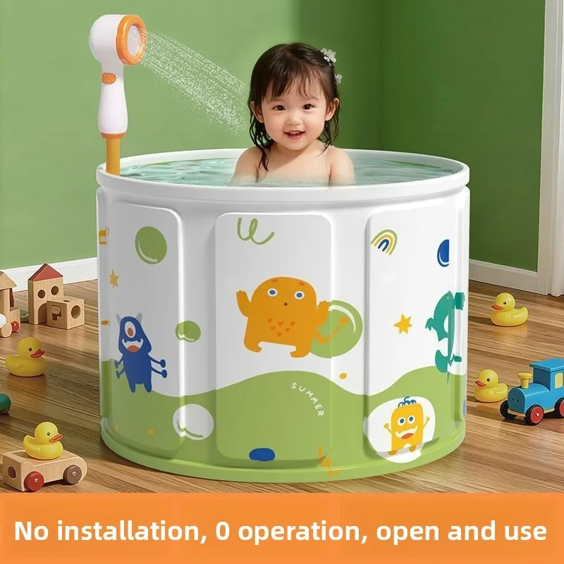 New Foldable Rectangular Bath Tub Full Body Bath Tub Portable Stackable Adults Children Home Use  Large Adult Baby Bathing Pool
