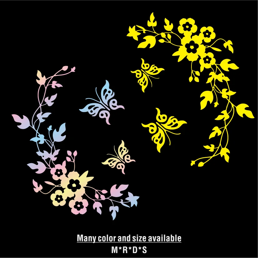 

Funny Novelty Butterfly&Flower Toilet Seat/Sticker/Decal FashionWall Stikcers On The Wall Home Car Window Helmet Decoration