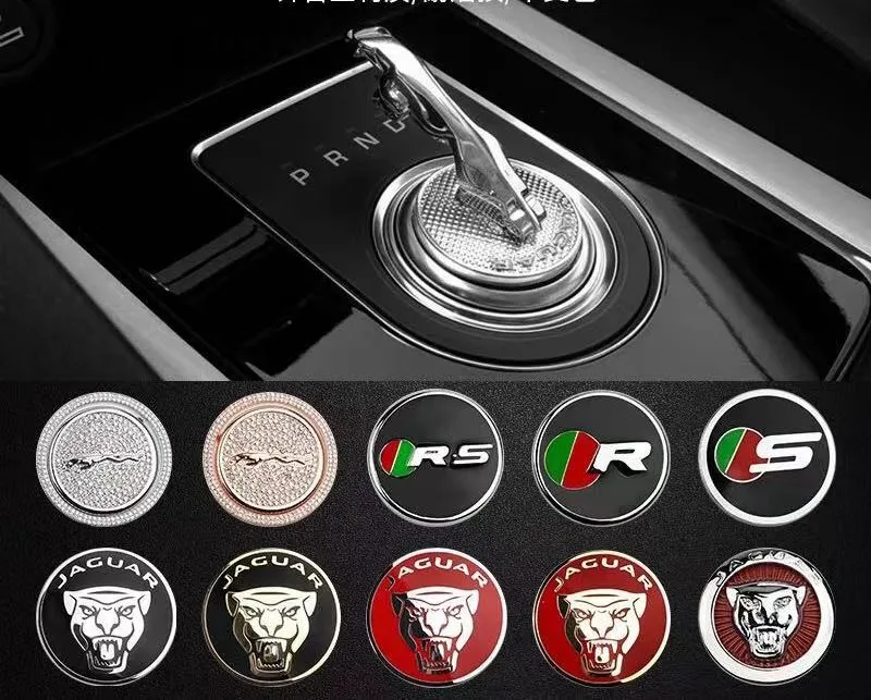 Car Gear Shift Knob Panel Button Cover Trim Decorative Sticker Decal For Jaguar XF XFL XE XJL XJ F-PACE X761 X760 X260