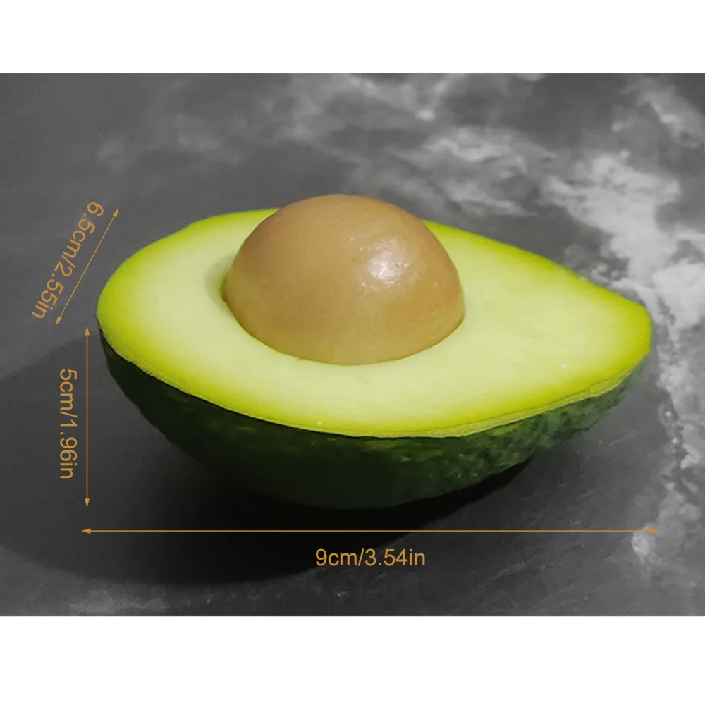 Fake Avocado Simulation Fruit Model Fake Food Fruit Shop Window Decoration Kitchen Photography Props Accessories Home Decor